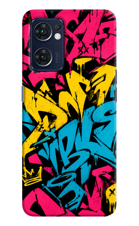 Graffiti Vibe Oppo Reno7 5G Hard Case Back Cover by Casekaro