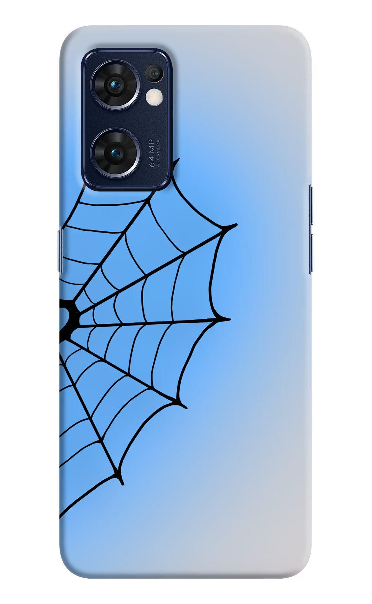 Blue Web Oppo Reno7 5G Back Cover