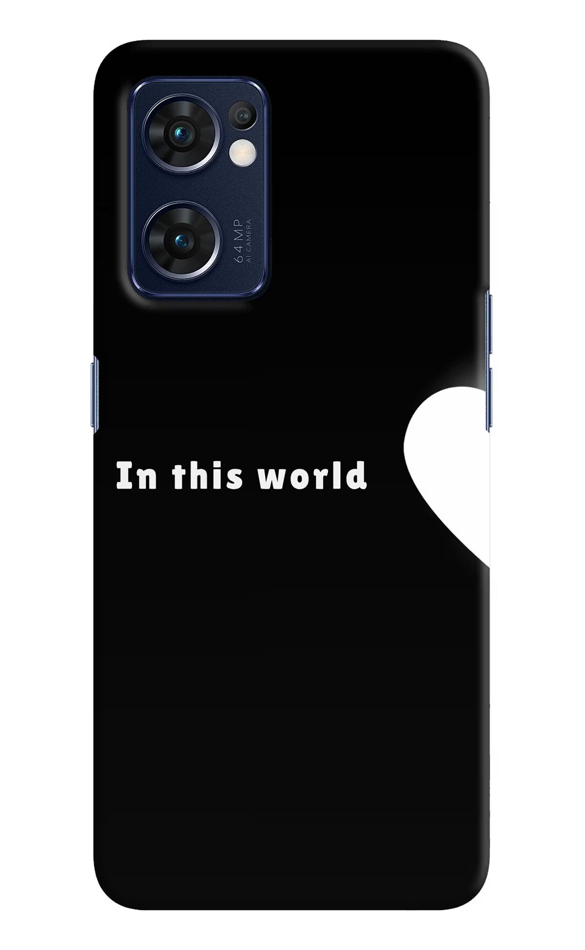 This World Oppo Reno7 5G Hard Case Back Cover by Casekaro