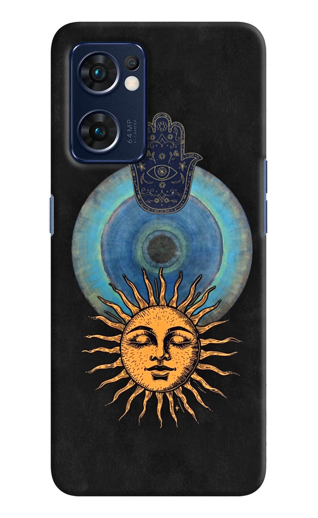 Divine Sun Oppo Reno7 5G Hard Case Back Cover by Casekaro