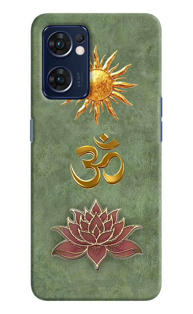 Om & Lotus Oppo Reno7 5G Back Cover