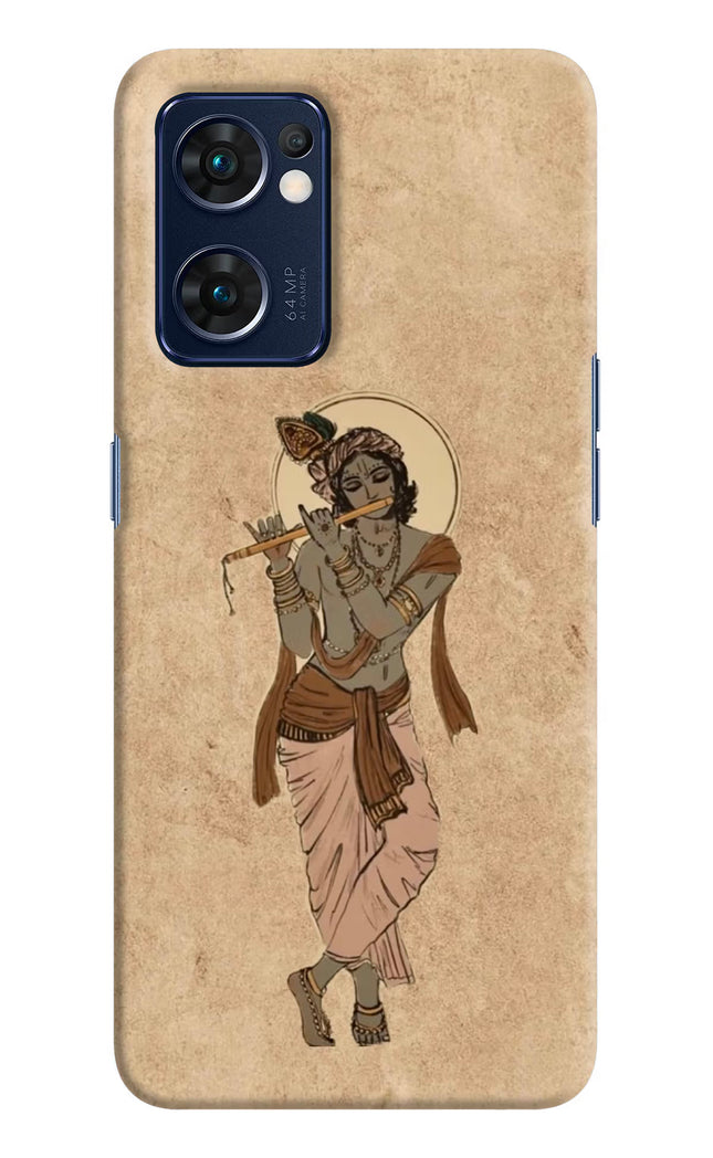 Krishna Oppo Reno7 5G Hard Case Back Cover by Casekaro