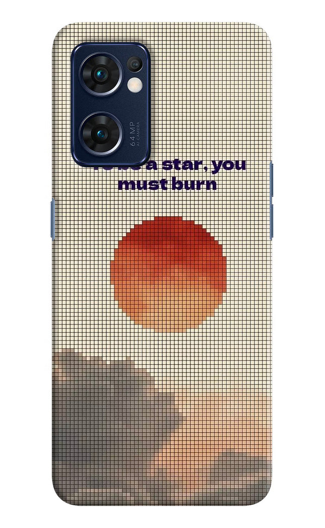 Pixel Sun Oppo Reno7 5G Hard Case Back Cover by Casekaro