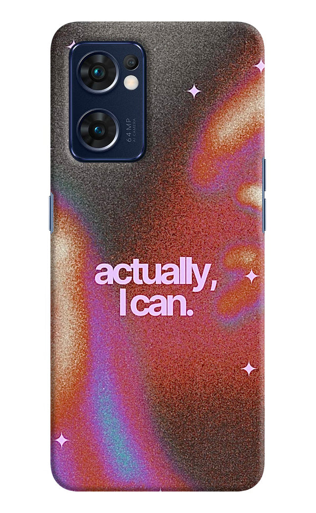 Pink Aura Oppo Reno7 5G Hard Case Back Cover by Casekaro