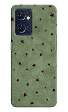 Green Stars Oppo Reno7 5G Back Cover