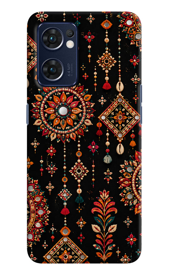Boho Noir Oppo Reno7 5G Hard Case Back Cover by Casekaro