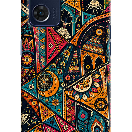 Folk Print Oppo Reno7 5G Back Cover
