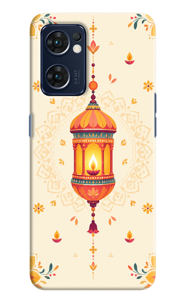 Golden Lantern Oppo Reno7 5G Hard Case Back Cover by Casekaro