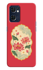 Pink Lotus Oppo Reno7 5G Hard Case Back Cover by Casekaro