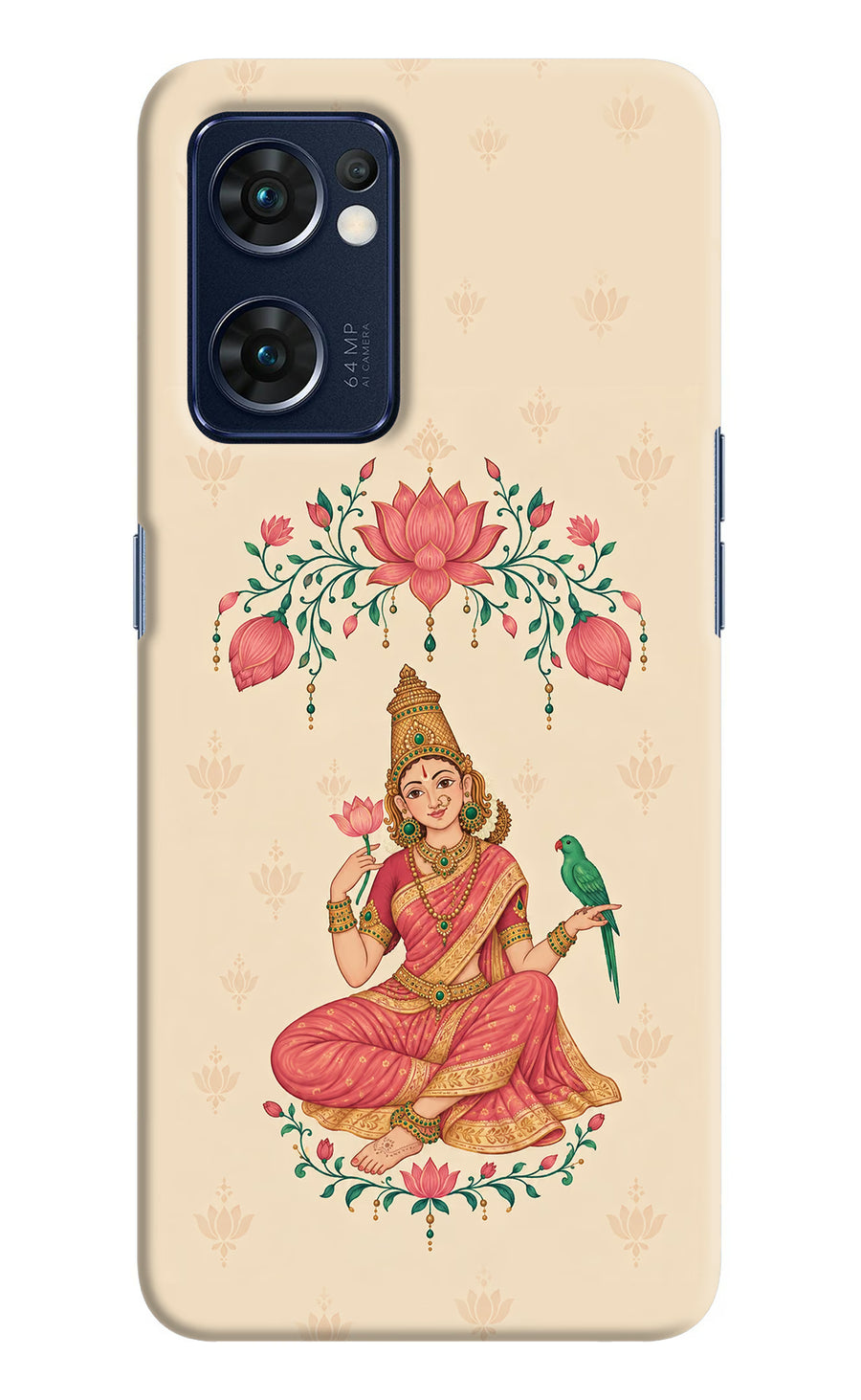 Goddess Lakshmi Oppo Reno7 5G Back Cover, Hard case