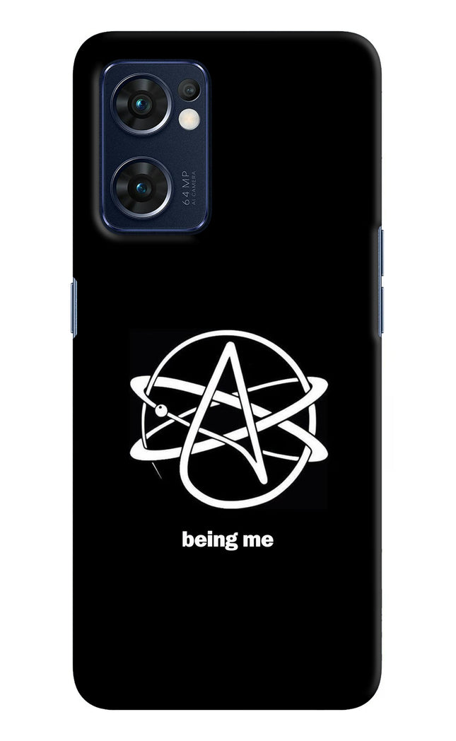 Atheist Symbol Oppo Reno7 5G Hard Case Back Cover by Casekaro