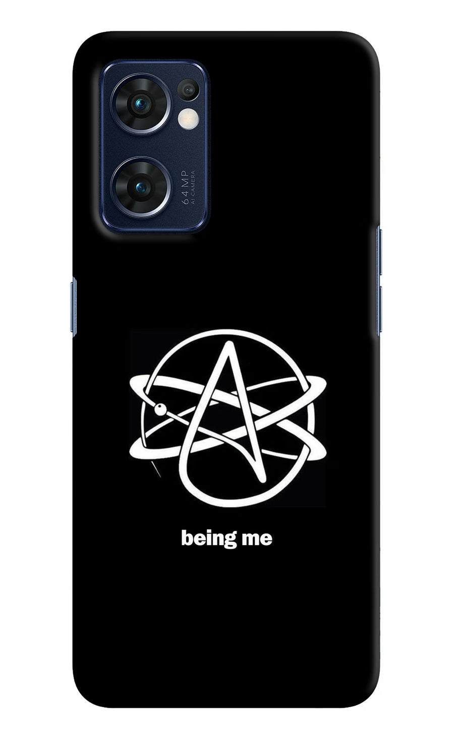 Atheist Symbol Oppo Reno7 5G Back Cover, Hard case