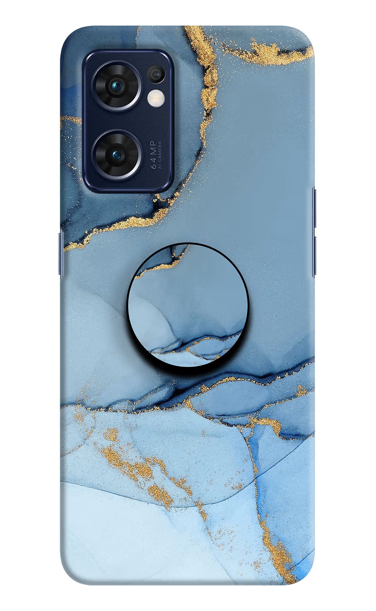 Blue Marble Oppo Reno7 5G Pop Case by Casekaro