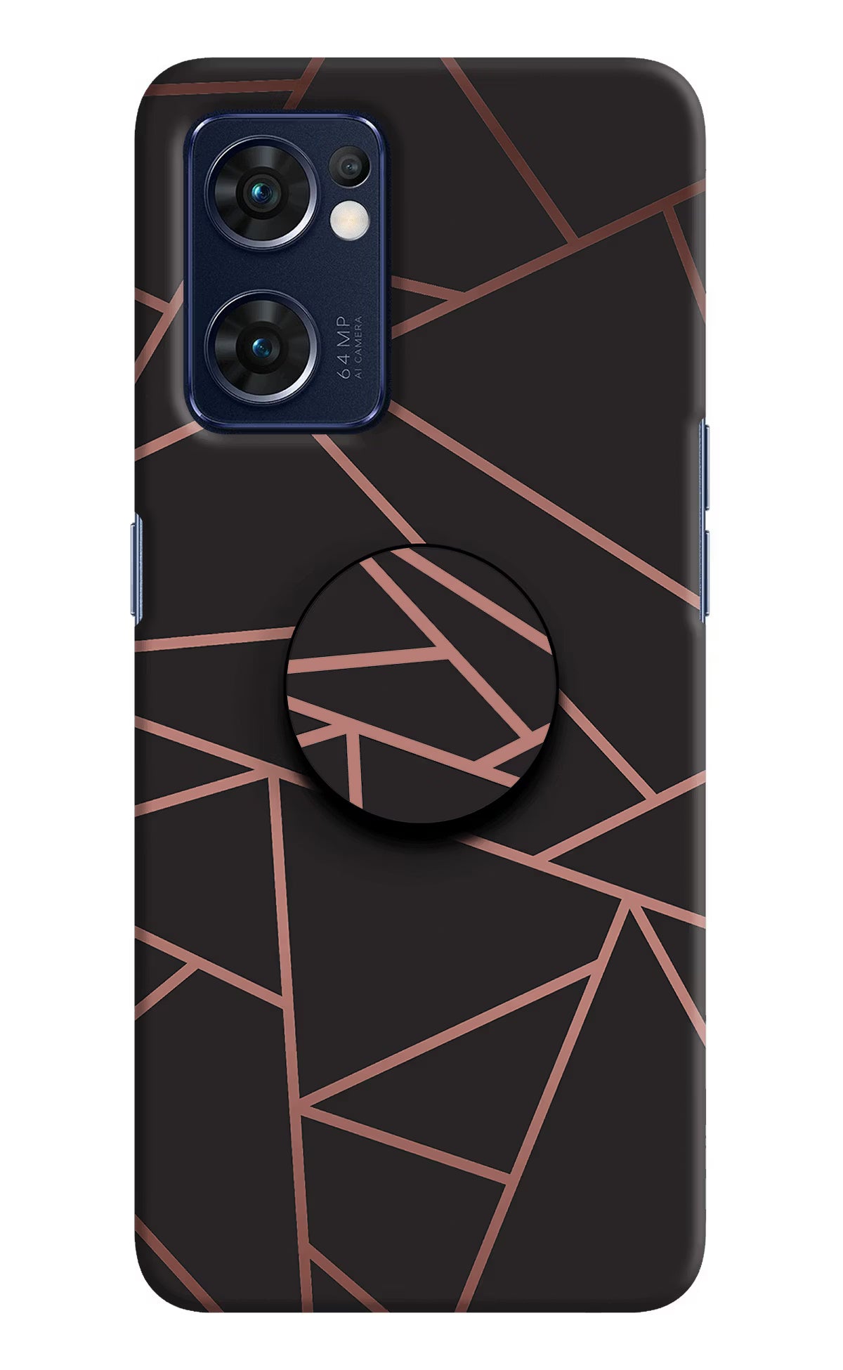 Geometric Pattern Oppo Reno7 5G Pop Case by Casekaro
