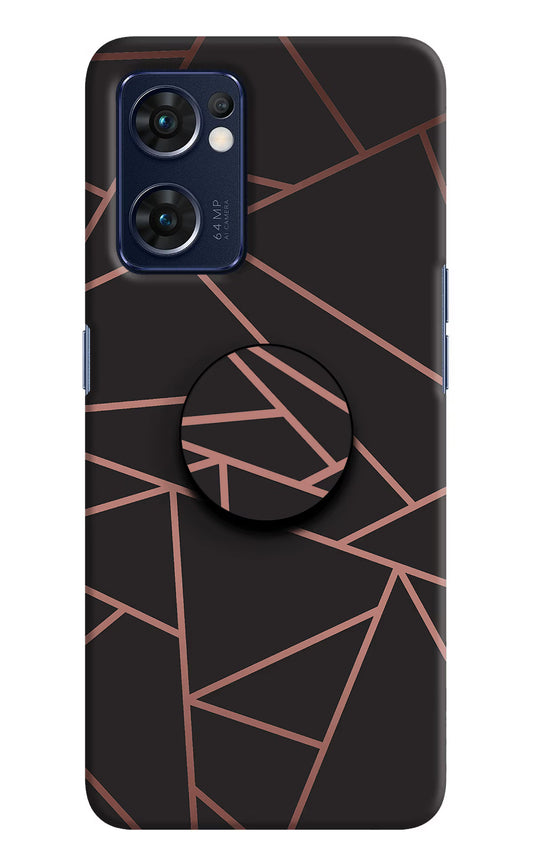 Geometric Pattern Oppo Reno7 5G Pop Case by Casekaro