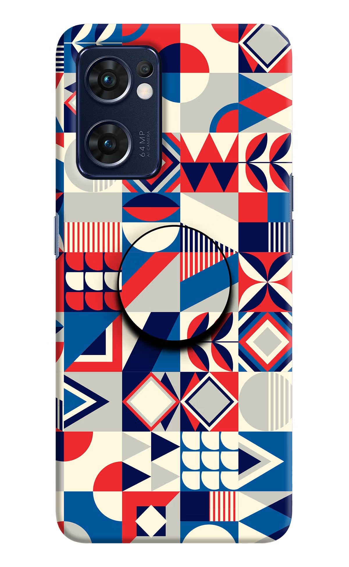 Colorful Pattern Oppo Reno7 5G Pop Case by Casekaro