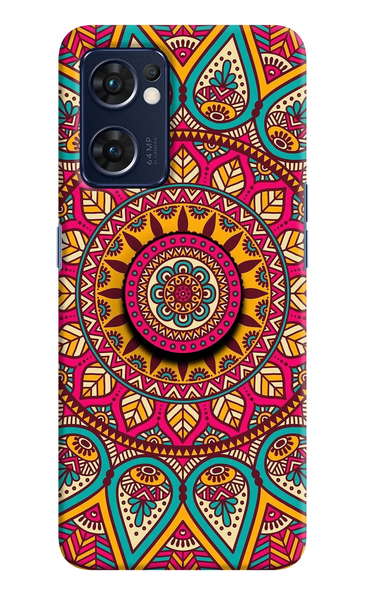 Mandala Oppo Reno7 5G Pop Case by Casekaro