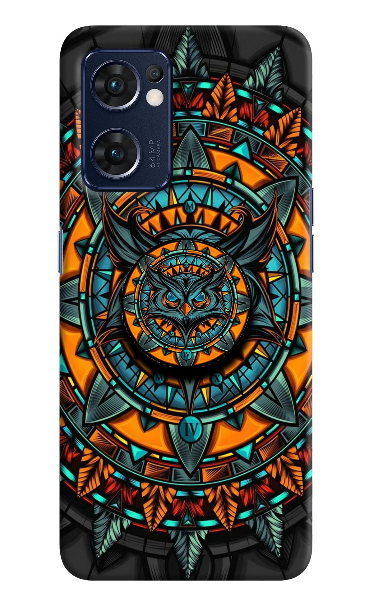 Angry Owl Oppo Reno7 5G Pop Case by Casekaro