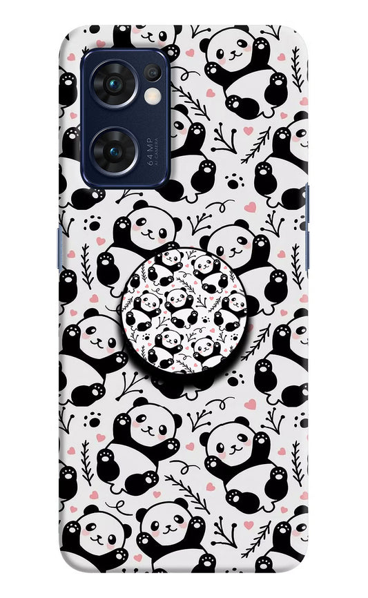 Cute Panda Oppo Reno7 5G Pop Case by Casekaro