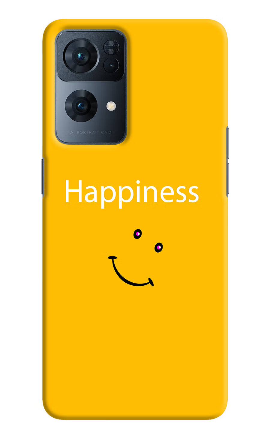 Happiness With Smiley Oppo Reno7 Pro 5G Back Cover, Hard case