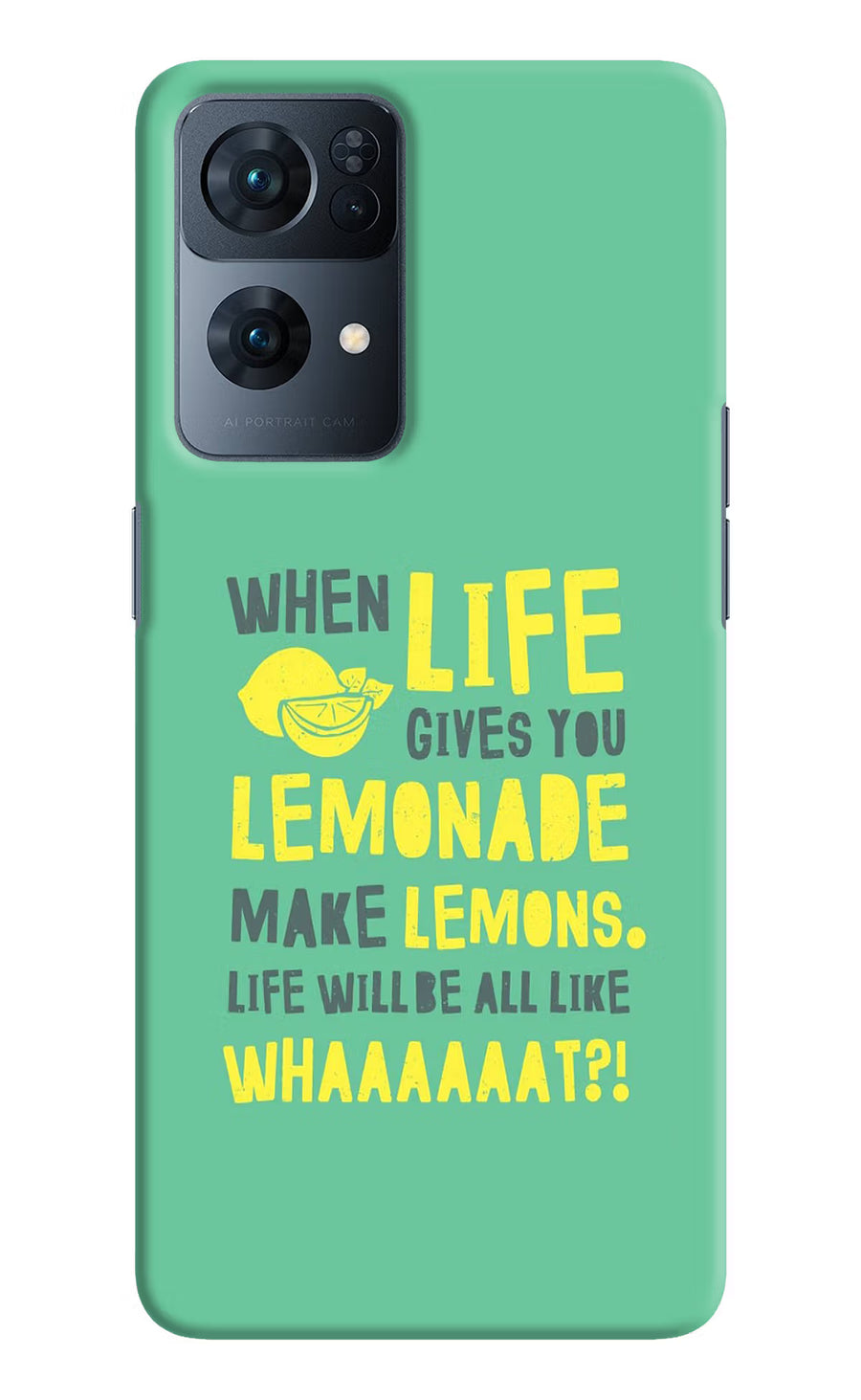 Quote Oppo Reno7 Pro 5G Back Cover, Hard case