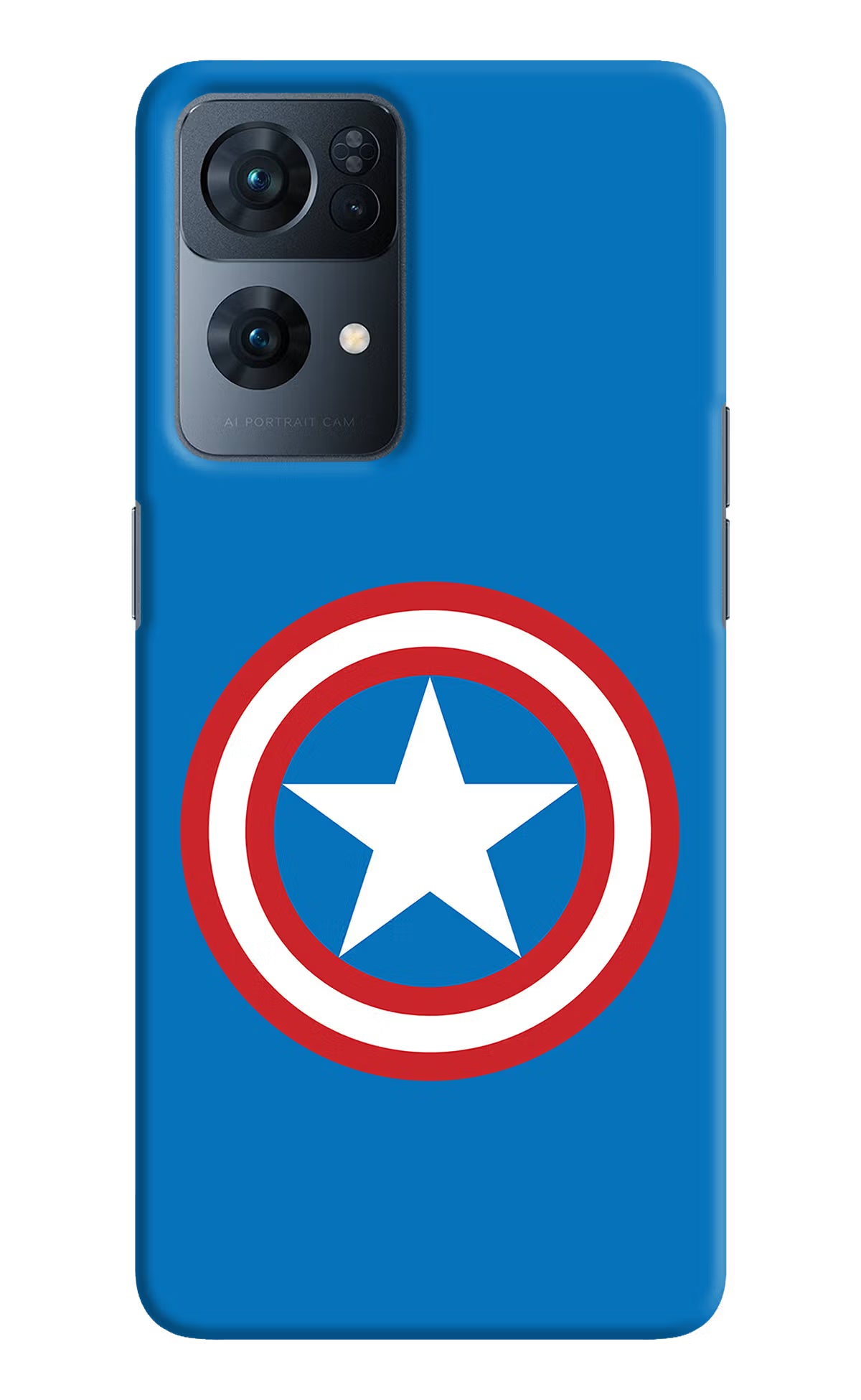 Captain America Logo Oppo Reno7 Pro 5G Hard Case Back Cover by Casekaro
