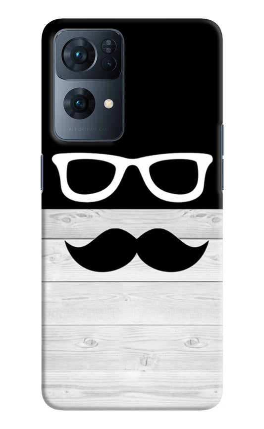Mustache Oppo Reno7 Pro 5G Hard Case Back Cover by Casekaro