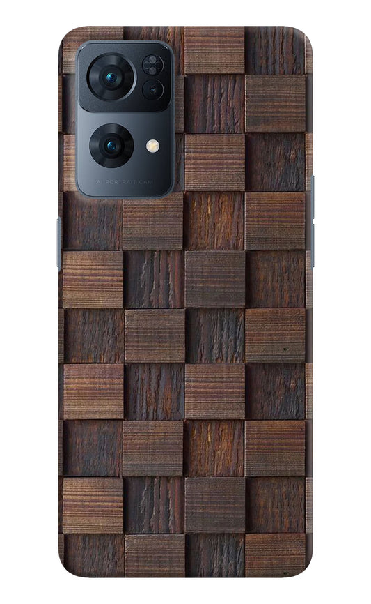 Wooden Cube Design Oppo Reno7 Pro 5G Hard Case Back Cover by Casekaro