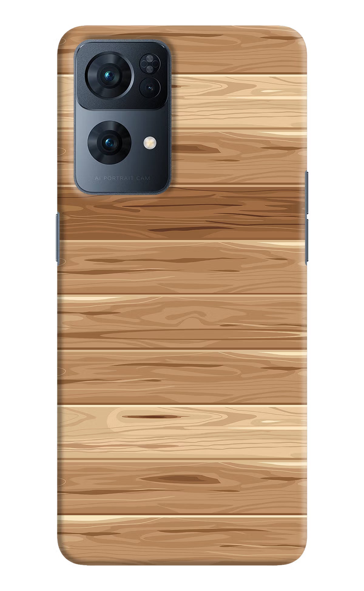 Wooden Vector Oppo Reno7 Pro 5G Hard Case Back Cover by Casekaro