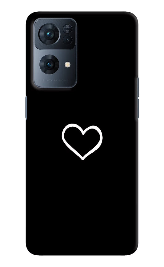 Heart Oppo Reno7 Pro 5G Hard Case Back Cover by Casekaro