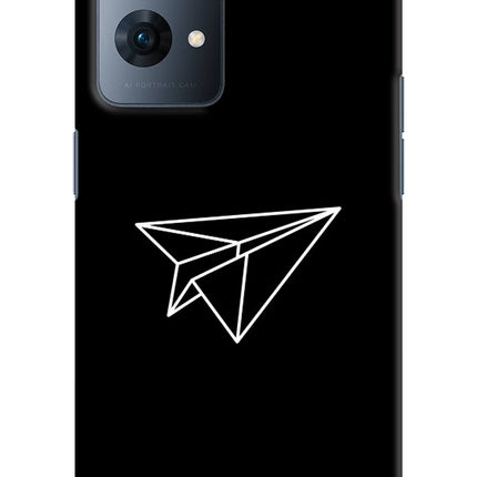 Paper Plane White Oppo Reno7 Pro 5G Hard Case Back Cover by Casekaro