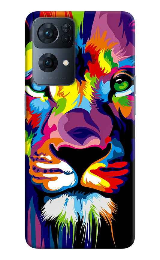 Lion Oppo Reno7 Pro 5G Hard Case Back Cover by Casekaro