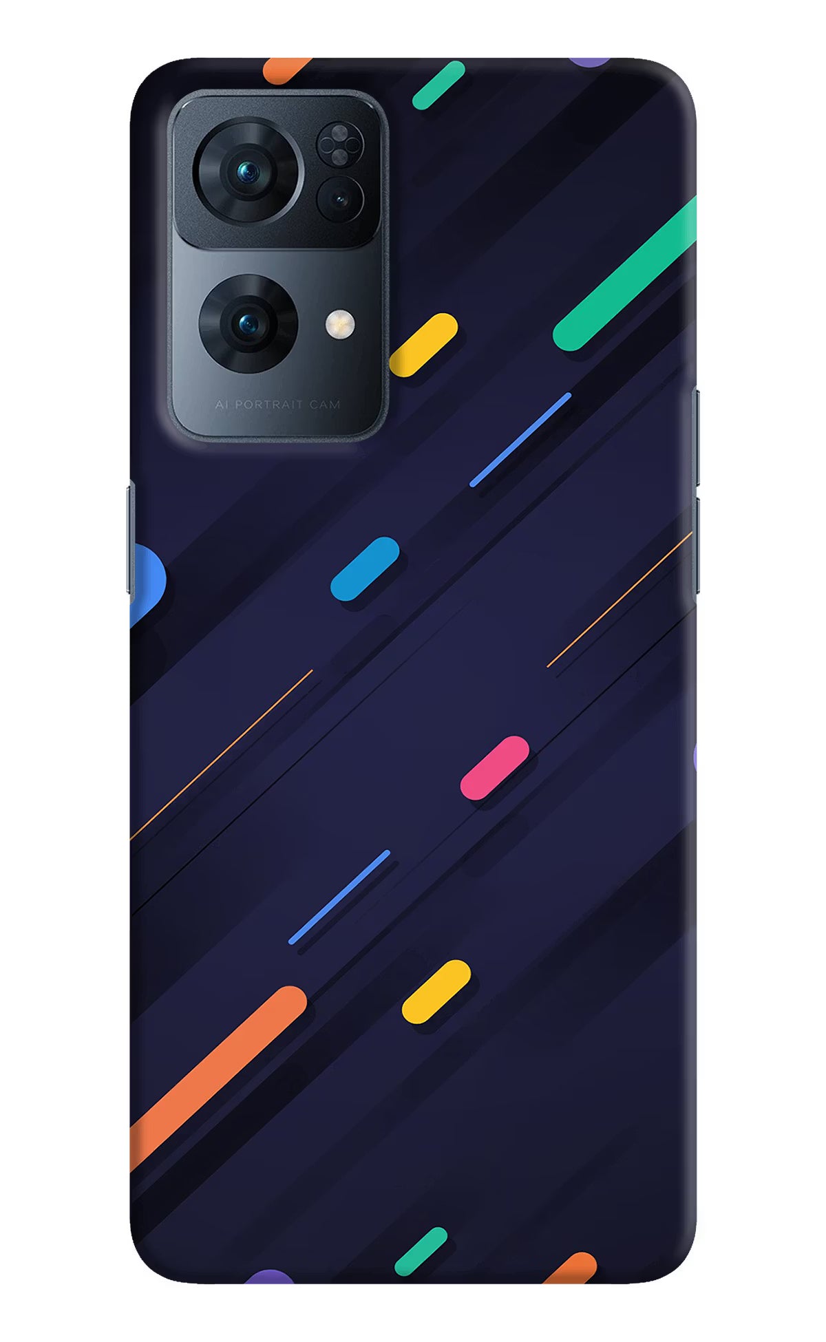 Abstract Design Oppo Reno7 Pro 5G Hard Case Back Cover by Casekaro