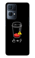 Coffee Oppo Reno7 Pro 5G Hard Case Back Cover by Casekaro