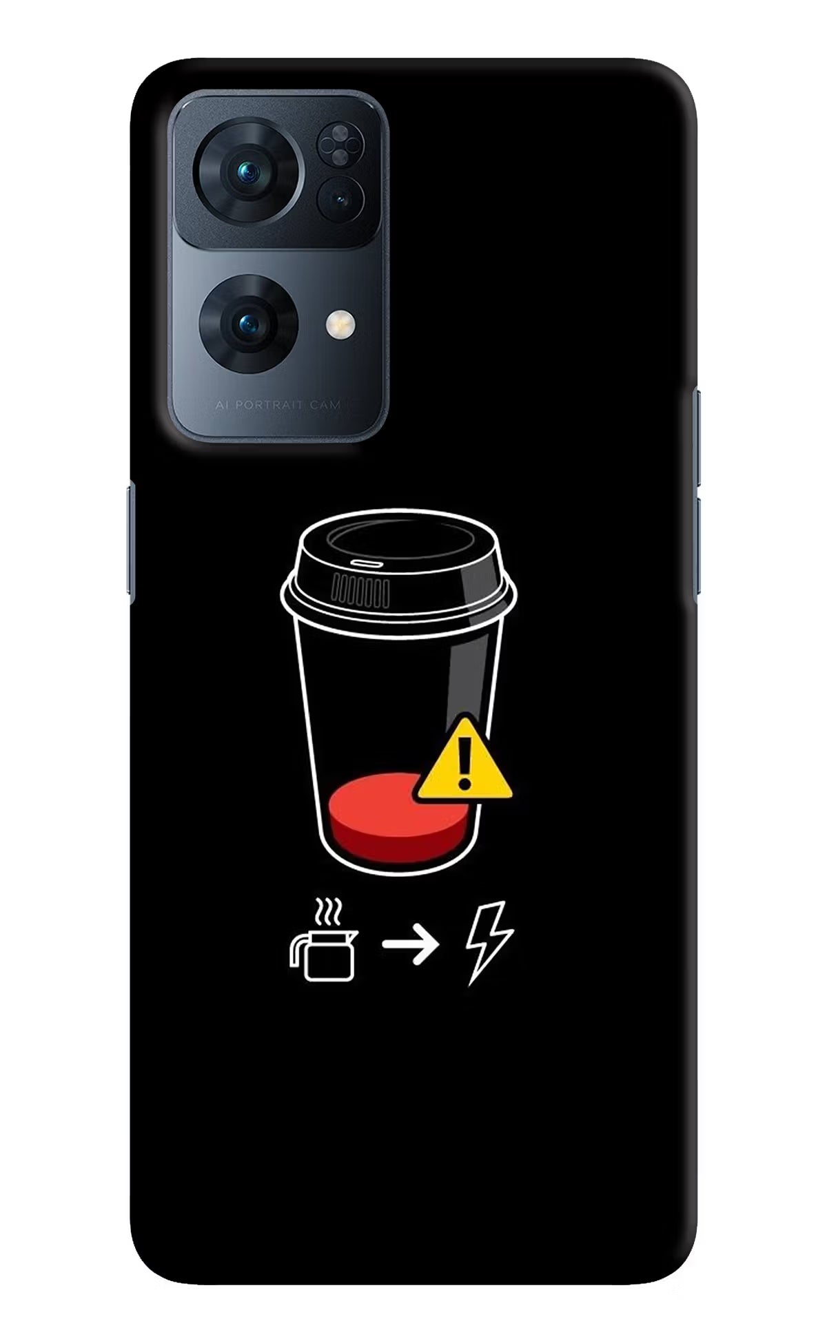 Coffee Oppo Reno7 Pro 5G Hard Case Back Cover by Casekaro