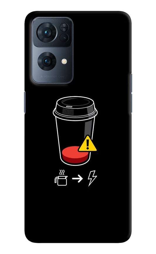 Coffee Oppo Reno7 Pro 5G Hard Case Back Cover by Casekaro