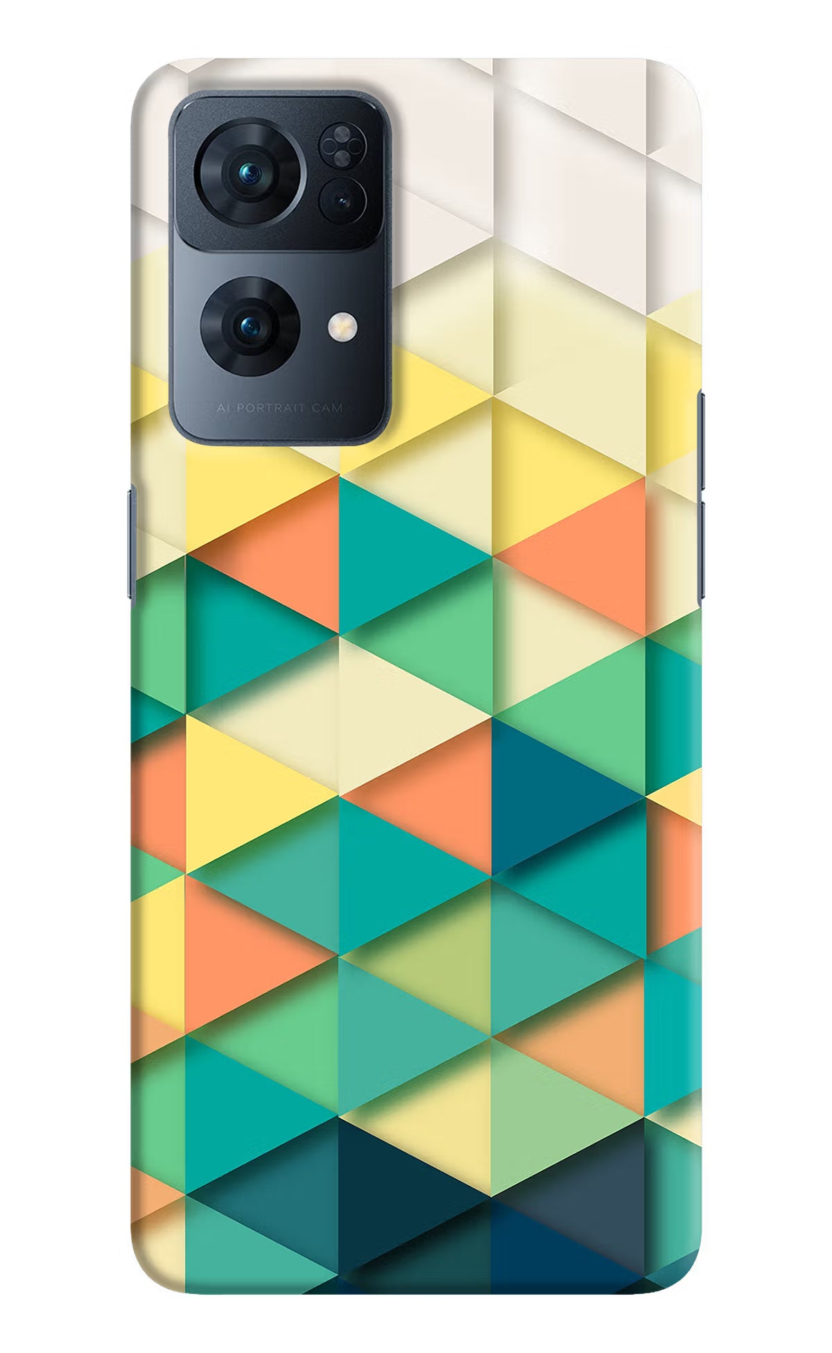 Abstract Oppo Reno7 Pro 5G Hard Case Back Cover by Casekaro