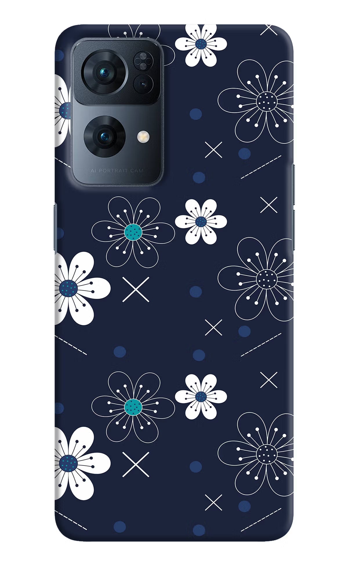 Flowers Oppo Reno7 Pro 5G Hard Case Back Cover by Casekaro