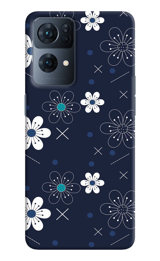 Flowers Oppo Reno7 Pro 5G Hard Case Back Cover by Casekaro