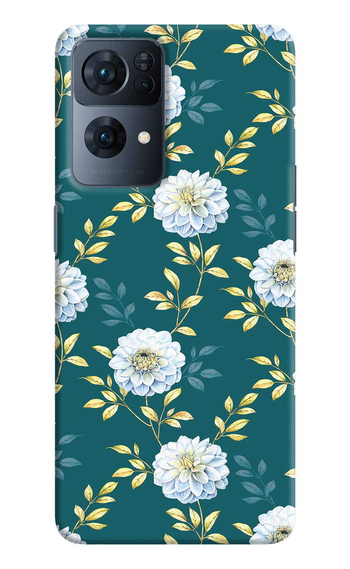 Flowers Oppo Reno7 Pro 5G Hard Case Back Cover by Casekaro