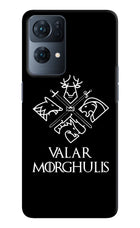 Valar Morghulis | Game Of Thrones Oppo Reno7 Pro 5G Hard Case Back Cover by Casekaro