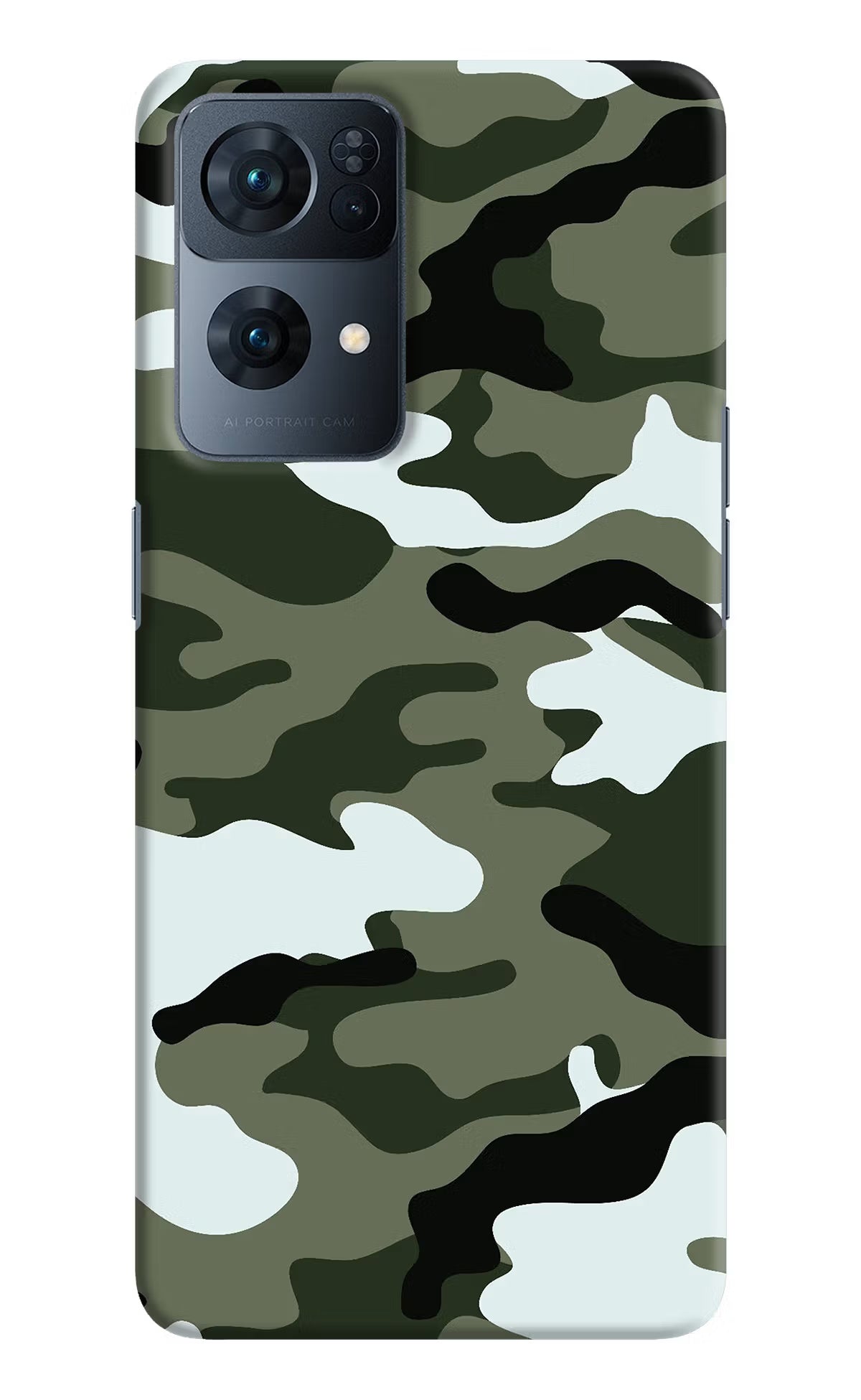 Camouflage Oppo Reno7 Pro 5G Hard Case Back Cover by Casekaro