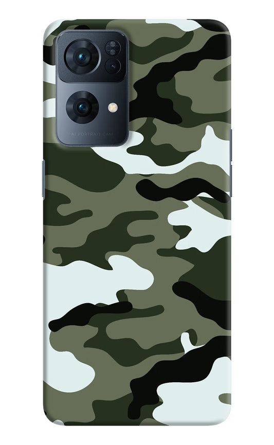 Camouflage Oppo Reno7 Pro 5G Hard Case Back Cover by Casekaro
