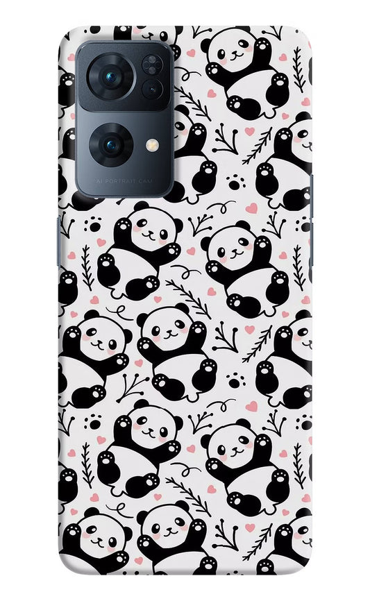 Cute Panda Oppo Reno7 Pro 5G Hard Case Back Cover by Casekaro