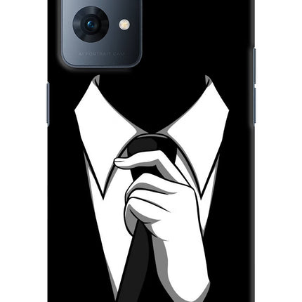 Black Tie Oppo Reno7 Pro 5G Hard Case Back Cover by Casekaro