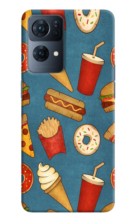 Foodie Oppo Reno7 Pro 5G Hard Case Back Cover by Casekaro