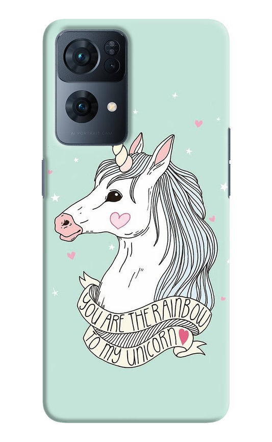 Unicorn Wallpaper Oppo Reno7 Pro 5G Hard Case Back Cover by Casekaro