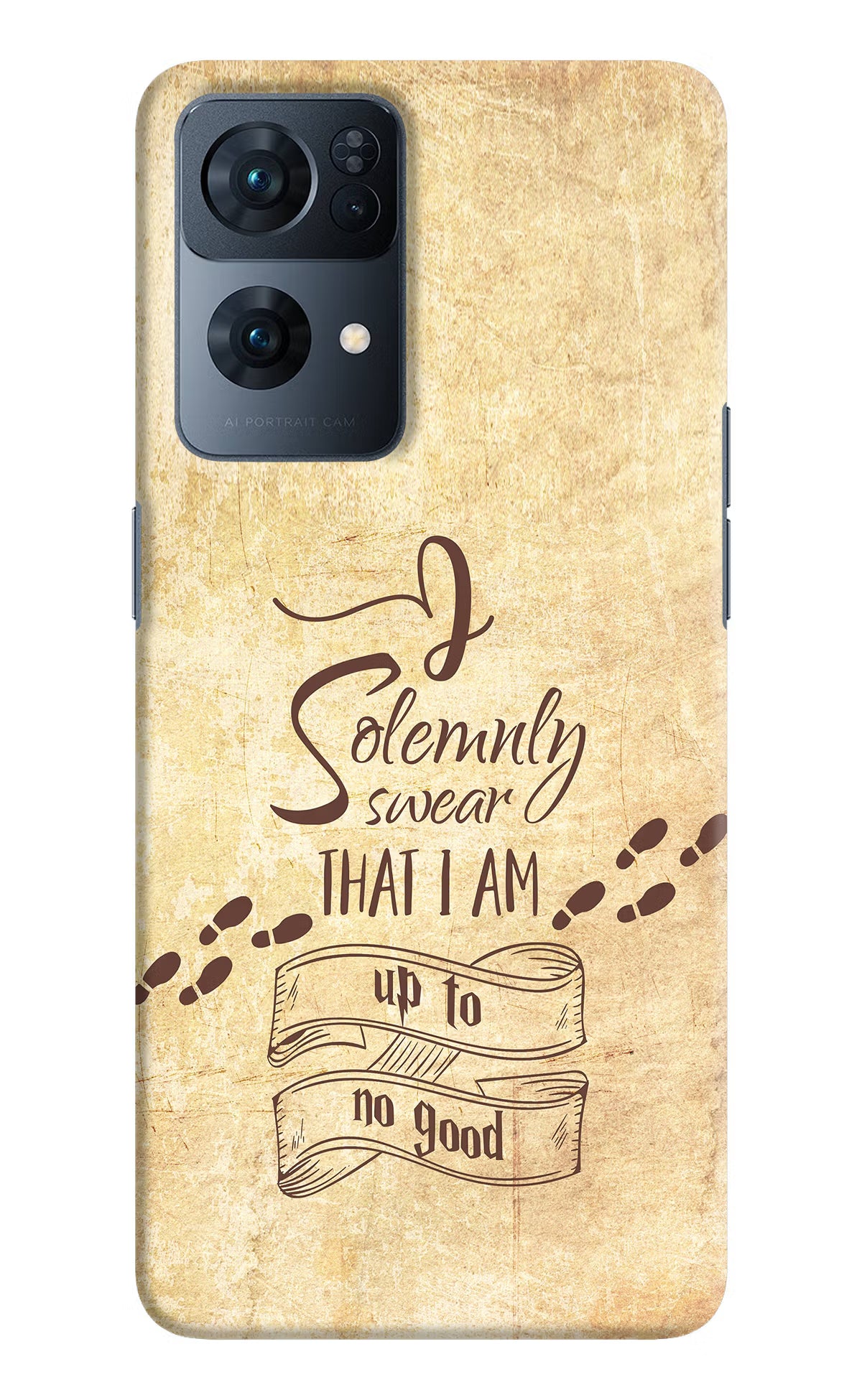 I Solemnly swear that i up to no good Oppo Reno7 Pro 5G Hard Case Back Cover by Casekaro