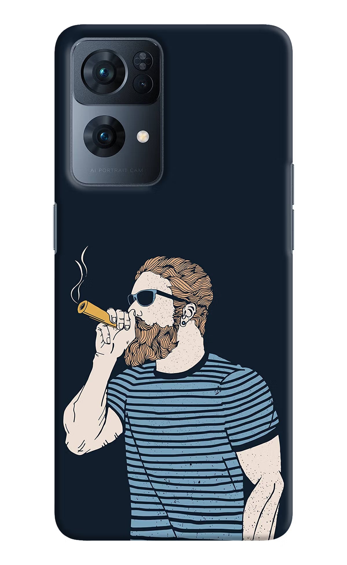 Smoking Oppo Reno7 Pro 5G Hard Case Back Cover by Casekaro