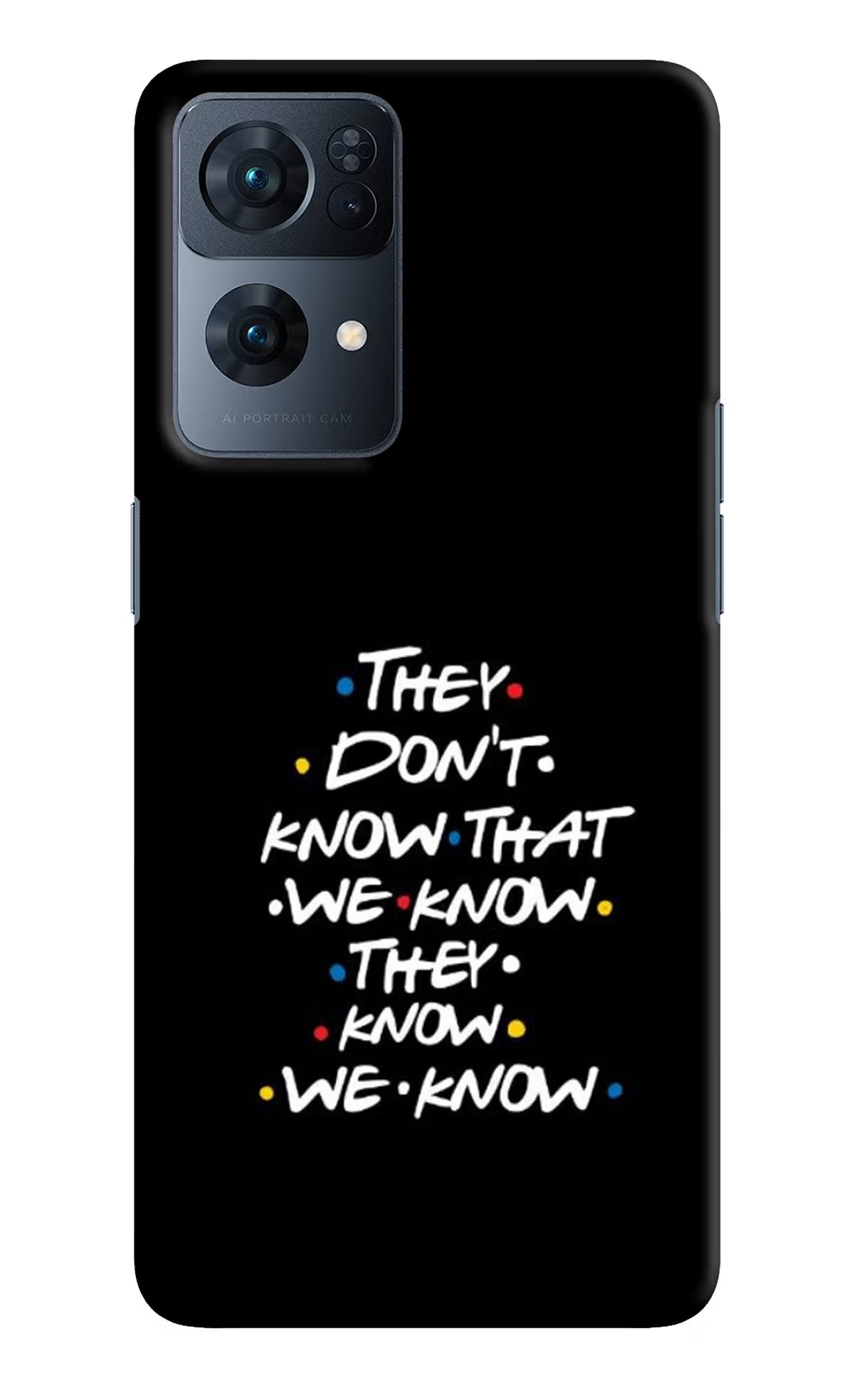 FRIENDS Dialogue Oppo Reno7 Pro 5G Hard Case Back Cover by Casekaro